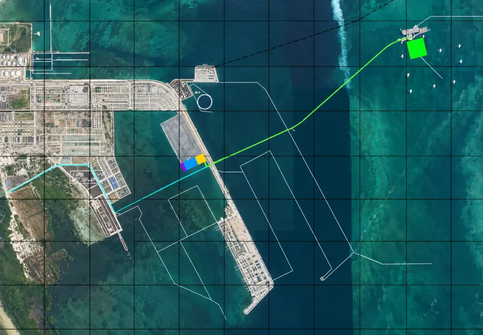 LNG Import Terminal Project: project photograph